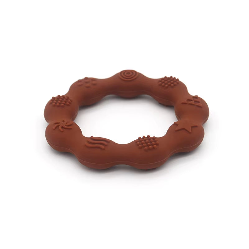 Baby Toys Silicone Anxiety Teethers Animal Bracelet Baby Toys 0 12 Months Cartoon Rattles Mobiles for Babies Silicone Teethers