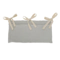 Baby Crib Storage Bag Cotton Double Pouch Newborn Bed Headboard Organizer for Kids Baby Bedding Diaper Toys Bag