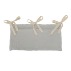 Baby Crib Storage Bag Cotton Double Pouch Newborn Bed Headboard Organizer for Kids Baby Bedding Diaper Toys Bag