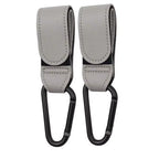 1/2Pcs PU Leather Baby Bag Stroller Hook Pram Rotate 360 Degree Rotatable Cart Organizer Pram Hook Stroller Accessories