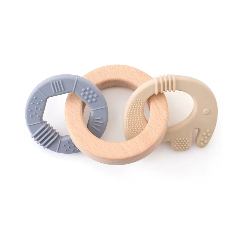 Baby Toys Silicone Anxiety Teethers Animal Bracelet Baby Toys 0 12 Months Cartoon Rattles Mobiles for Babies Silicone Teethers