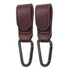 1/2Pcs PU Leather Baby Bag Stroller Hook Pram Rotate 360 Degree Rotatable Cart Organizer Pram Hook Stroller Accessories