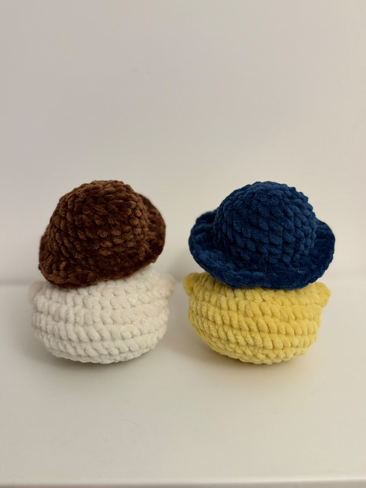 Handmade Crochet Duckling Duo