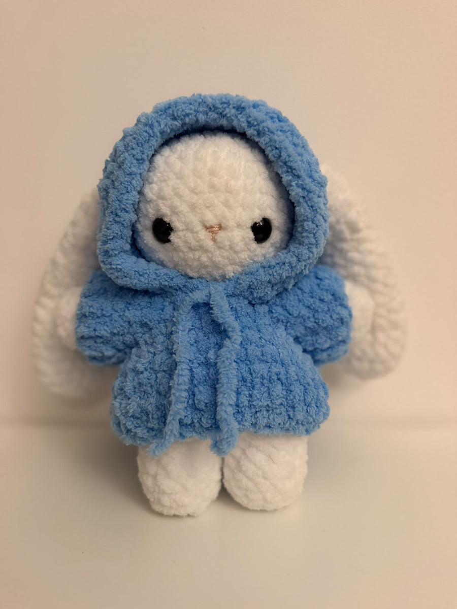 Handmade Crochet Bunny Blue