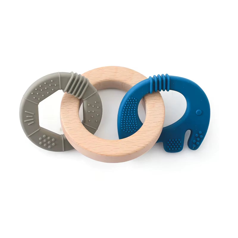 Baby Toys Silicone Anxiety Teethers Animal Bracelet Baby Toys 0 12 Months Cartoon Rattles Mobiles for Babies Silicone Teethers