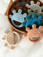 1PC Baby Silicone Teether Toys Cartoon Sun Shape Teethers for Baby Chewing Training Baby Toys Nursing Baby Accessories