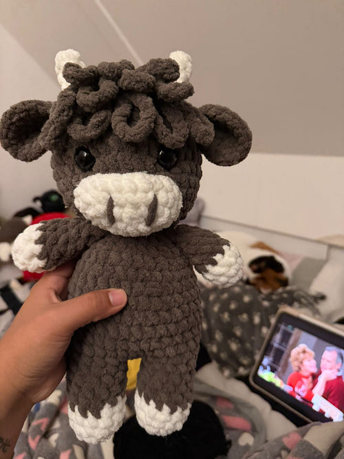 Handmade Crochet Cow Plush