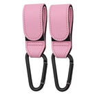 1/2Pcs PU Leather Baby Bag Stroller Hook Pram Rotate 360 Degree Rotatable Cart Organizer Pram Hook Stroller Accessories