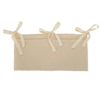 Baby Crib Storage Bag Cotton Double Pouch Newborn Bed Headboard Organizer for Kids Baby Bedding Diaper Toys Bag