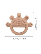 1PC Baby Silicone Teether Toys Cartoon Sun Shape Teethers for Baby Chewing Training Baby Toys Nursing Baby Accessories