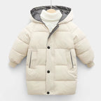 Kids Jackets Baby Boys Thicken Jackets Winter Girls Hooded Coats for 2-10Yrs Teen Children Long Outerwear Kids Thick Snowsuit