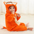 Flannel Hooded Romper| fox