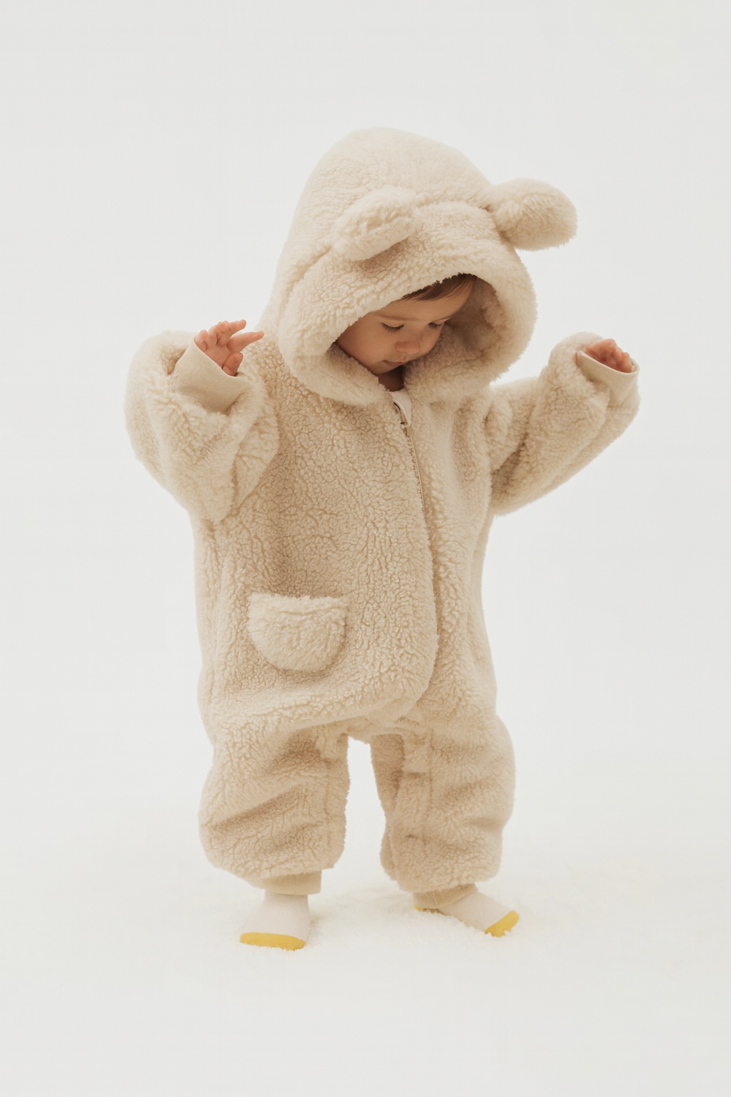 Fleece Bear Romper