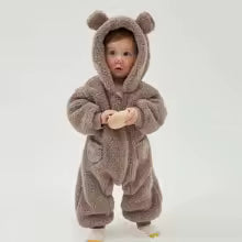 Fleece Bear Romper