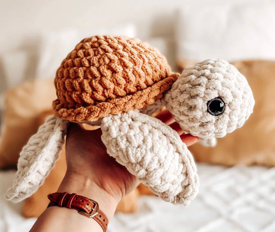 Handmade Crochet Turtle Plush